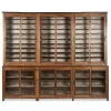 Pamono Antique Teak Bookcase with Patina> Shelves & Wall Units