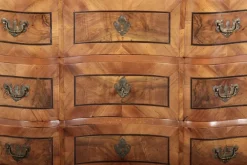 Pamono Antique 18th Century Baroque Tabernacle Secretary in Oak with Walnut Veneer, 1730s><noscript><img width=