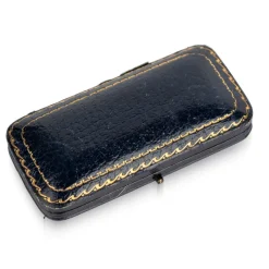 Pamono Antique 20th Century Edwardian Cased 18k Gold Showjumping Cufflinks, London, 1900, Set of 2><noscript><img width=