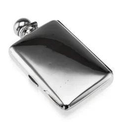 Pamono Antique 20th Century English Silver Hip Flask & Cigarette Case, London, 1903> Bottles, Carafes & Jugs