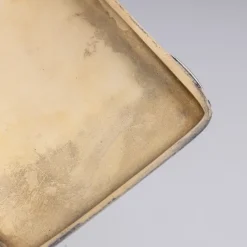 Pamono Antique 20th Century English Silver Hip Flask & Cigarette Case, London, 1903><noscript><img width=