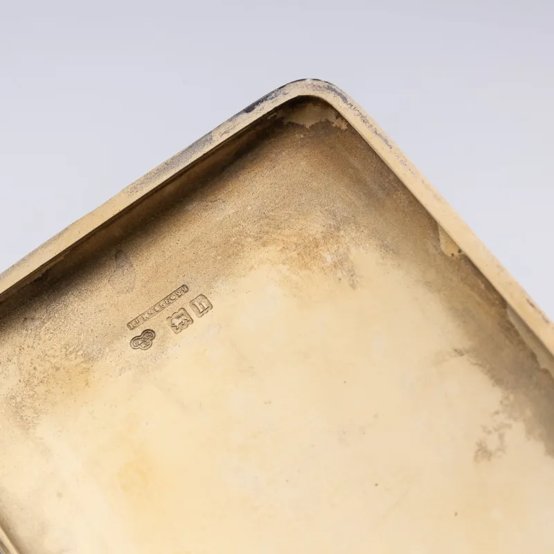 Pamono Antique 20th Century English Silver Hip Flask & Cigarette Case, London, 1903> Bottles, Carafes & Jugs