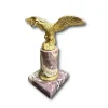 Pamono Antique 19th Century Gilt Bronze Pocket Watch Stand with Eagle Original Gilding Marble Base, 1890s> Watches