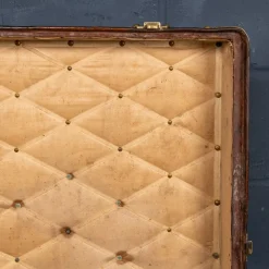 Pamono Antique 20th Century Malle Haute Trunk in Orange Vuittonite Canvas from Louis Vuitton, France, 1900s><noscript><img width=