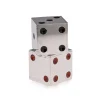 Pamono Antique 20th Century Scottish Silver & Enamel Dice Condiments from Hamilton & Inches., 1911, Set of 2> Salt & Pepper Shakers