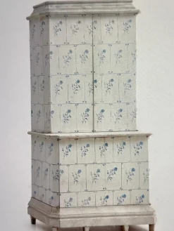 Pamono Antique Tiled Stove Cabinet, 1900><noscript><img width=