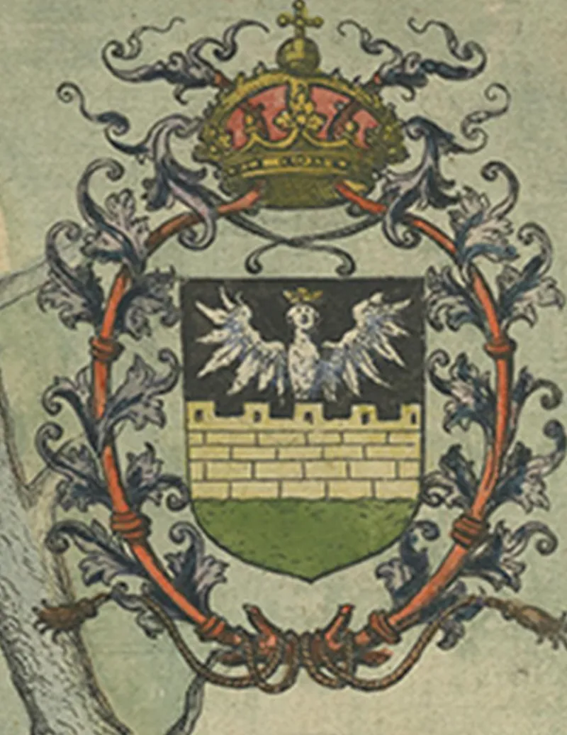 Pamono Antique Town Plan of Emden in Germany by Braun & Hogenberg, 1597> Wall Decor