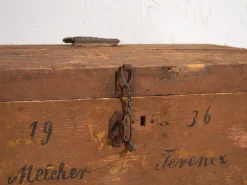 Pamono Antique Travel Chest with Year Inscription, 1936><noscript><img width=