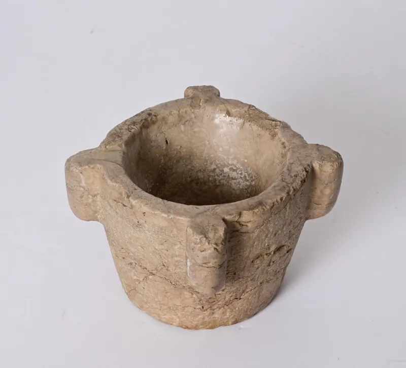 Best Pamono Antique Tuscan Medieval Mortar in Nembro Marble, Italy