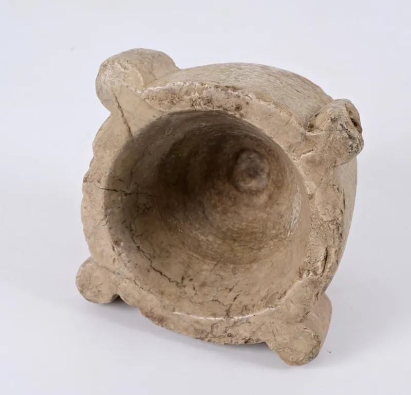 Best Pamono Antique Tuscan Medieval Mortar in Nembro Marble, Italy