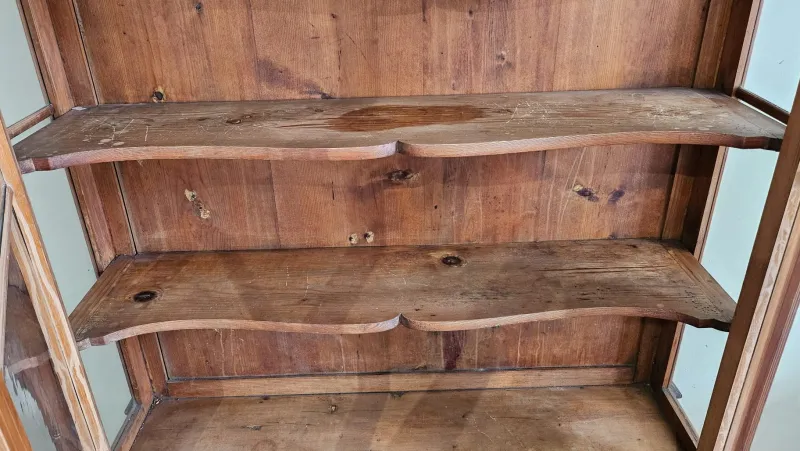 Clearance Pamono Antique Tuscan Showcase Buffet, 1890s