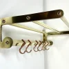 Sale Pamono Antique Two Tone Brass Wall Coat Rack, 1930s
