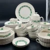 Pamono Antique Valencia Porcelain Tableware from Spode Copeland, 1925, Set of 57> Dinner Plates & Bowls
