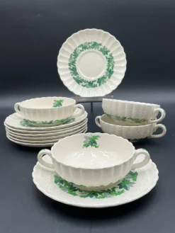 Pamono Antique Valencia Porcelain Tableware from Spode Copeland, 1925, Set of 57><noscript><img width=