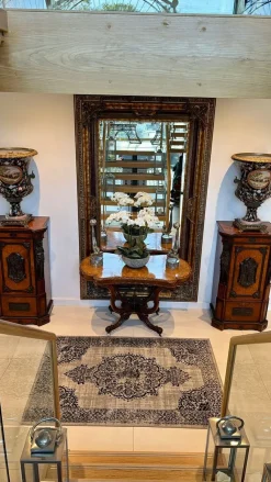Sale Pamono Antique Victorian Amboyna and Carved Ebony Pedestals, 1850, Set of 2