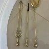 Clearance Pamono Antique Victorian Brass Fire Irons, 1860s, Set of 3