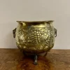 Pamono Antique Victorian Brass Jardiniere, 1860> Planters And Jardiniere