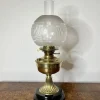 Pamono Antique Victorian Brass Oil Lamp, 1880s> Candleholders