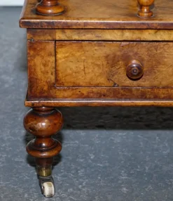 Pamono Antique Victorian Burr Walnut Magazine Rack, 1860><noscript><img width=