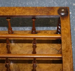 Pamono Antique Victorian Burr Walnut Magazine Rack, 1860><noscript><img width=