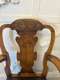 Pamono Antique Victorian Carved Walnut Desk Chair, 1880s> Office Chairs
