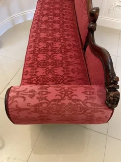 Online Pamono Antique Victorian Carved Mahogany Chaise Lounge, 1860