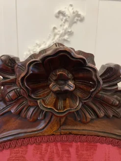 Online Pamono Antique Victorian Carved Mahogany Chaise Lounge, 1860