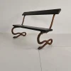 Pamono Antique Victorian Cast Iron Snake Garden Bench, 1890s> Benches