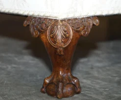 Pamono Antique Victorian Chinoiserie Upholstery Sofa & Armchair Suite with Claw & Ball Feet, Set of 3><noscript><img width=