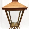 Discount Pamono Antique Victorian Classic Copper Pillar Lamp Lantern on Base Outdoor Lamp