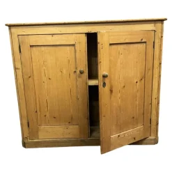 New Pamono Antique Victorian English Pine Cabinet