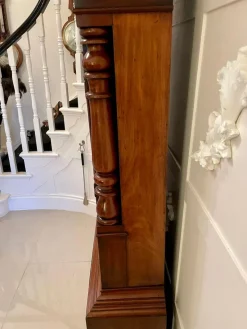 Pamono Antique Victorian Figured Mahogany Grandfather Clock><noscript><img width=