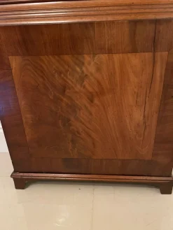 Pamono Antique Victorian Figured Mahogany Grandfather Clock><noscript><img width=