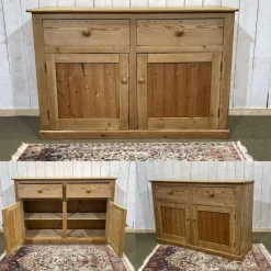 Pamono Antique Victorian Fir Buffet, 1800s