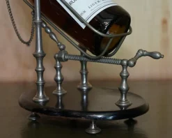 Pamono Antique Victorian French Pewter Mechanical Wine Pourer Add a Touch of Class!, 1880><noscript><img width=