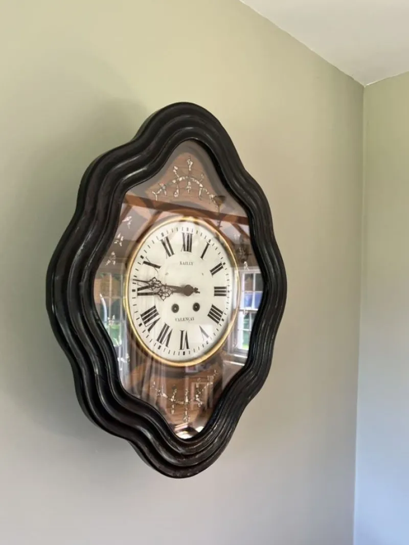 Pamono Antique Victorian French Wall Clock, 1860s> Clocks