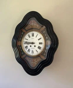 Pamono Antique Victorian French Wall Clock, 1860s><noscript><img width=