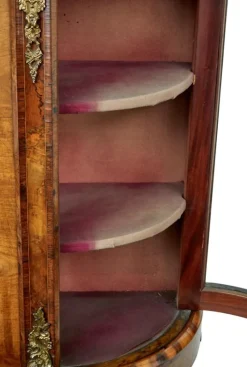 Best Pamono Antique Victorian Glazed Burr Walnut Sideboard, 1800s