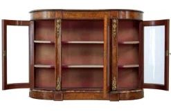 Best Pamono Antique Victorian Glazed Burr Walnut Sideboard, 1800s