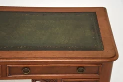Clearance Pamono Antique Victorian Leather Top Desk, 1860