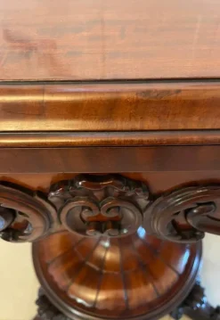 Outlet Pamono Antique Victorian Mahogany Card Table, 1850s