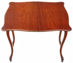 Pamono Antique Victorian Mahogany Folding Card or Tea Table, 1880s