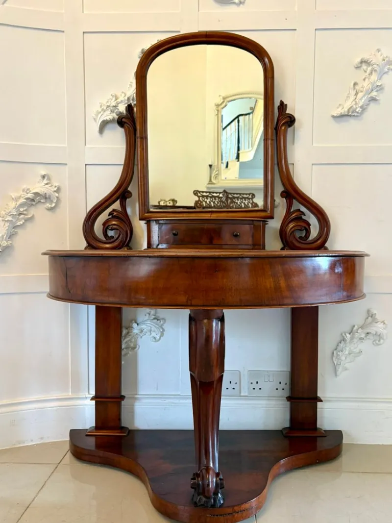 Discount Pamono Antique Victorian Mahogany Dressing Table, 1860s