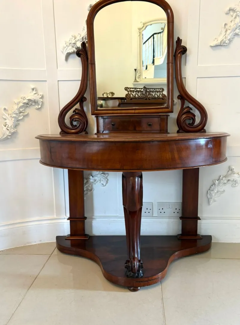 Discount Pamono Antique Victorian Mahogany Dressing Table, 1860s