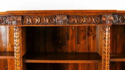 Pamono Antique Victorian Open Breakfront Bookcase, 1800s><noscript><img width=