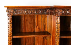 Pamono Antique Victorian Open Breakfront Bookcase, 1800s><noscript><img width=