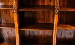 Pamono Antique Victorian Open Breakfront Bookcase, 1800s><noscript><img width=