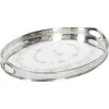 Sale Pamono Antique Victorian Oval Silver Plated Gallery Tray, 1890s