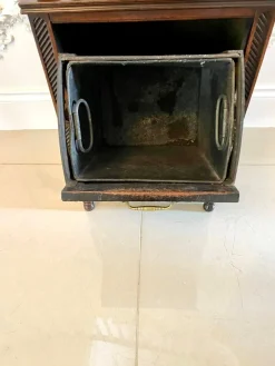 Clearance Pamono Antique Victorian Rosewood Marquetry Inlaid Coal Box, 1880s