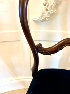 Pamono Antique Victorian Rosewood Dining Chairs, 1850s, Set of 10><noscript><img width=